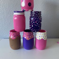 Donut Themed Masón Jars