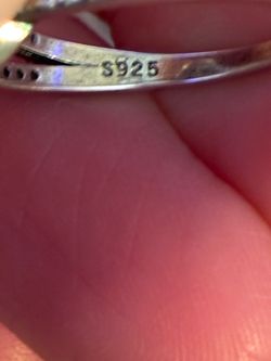 S925 Sterling Silver Ring with Stones