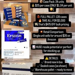 One pallet available