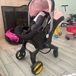 Donna stroller/car seat pink