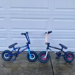 A Pair Of Mini BMX Bikes - learn to balance & wheelie