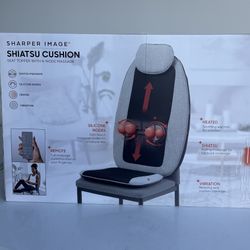 NEW Sharper Image Shiatsu Massage Seat Topper