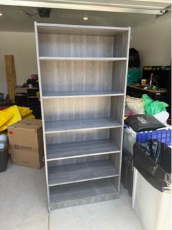 2 tall bookshelves