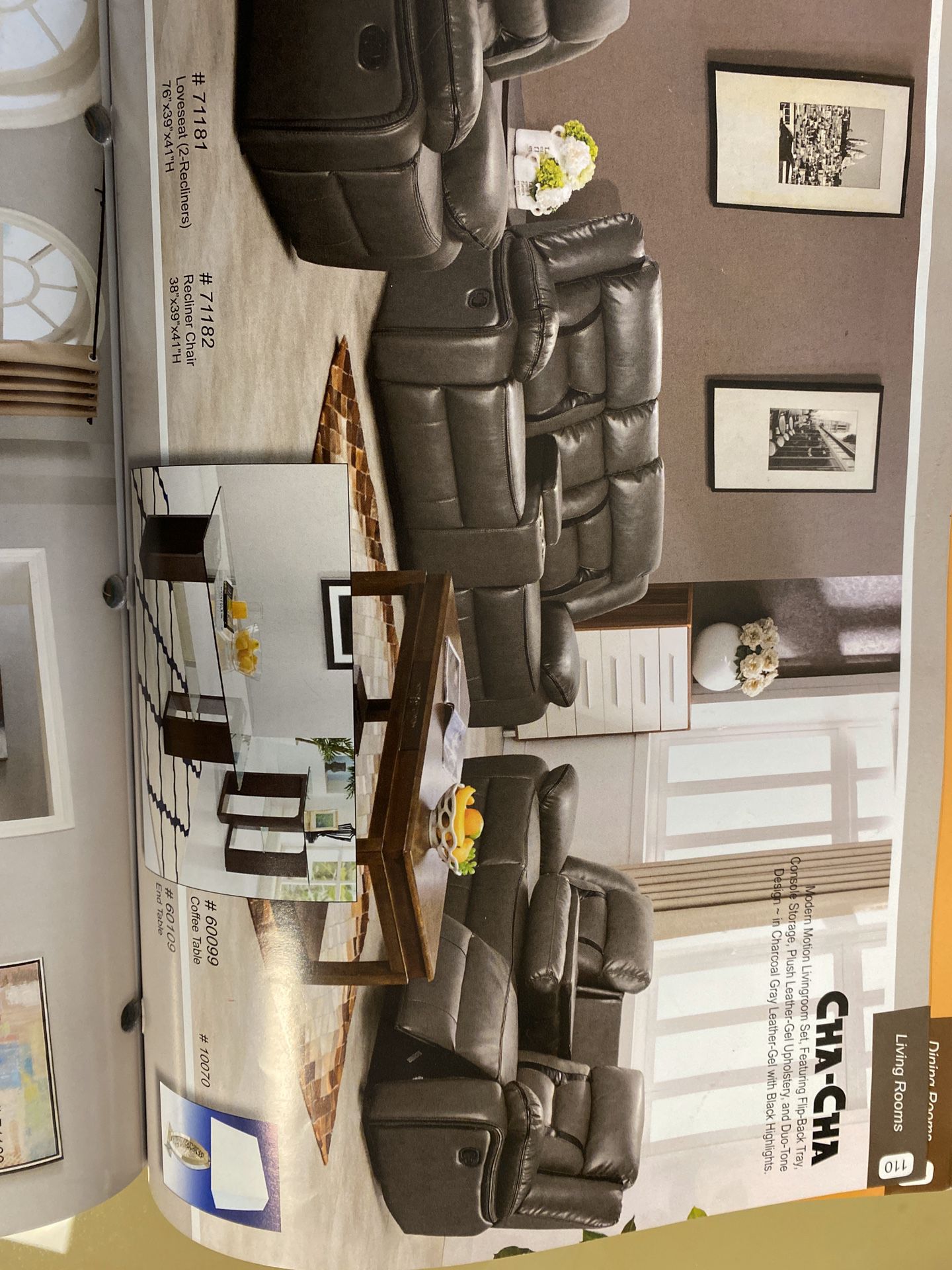 2 pc recliner sofa and loveseat