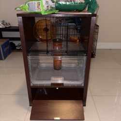USED - Omlet Qute Two Story Hamster Cage With Built In Storage