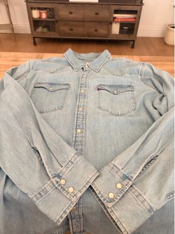 Levi's Men's Barstow Western Denim Shirt - Size XXL