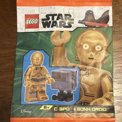 LEGO Star Wars C-3PO + Gonk Droid Paper Bag *NEW AND SEALED*