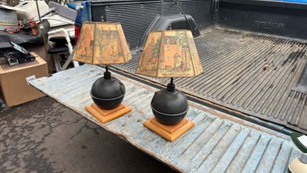 A Pair Of Antique Lamps