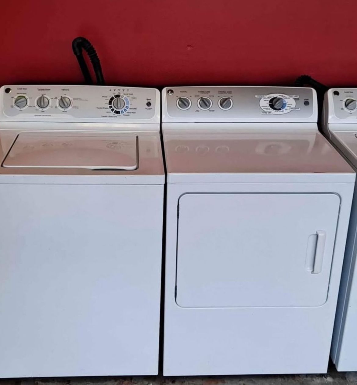 GE WASHER & DRYER SET WITH STAINLESS STEEL TUB ON SALE TODAY! 30 DAYS WARRANTY INCLUDED!