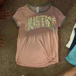Girls Justice Size 10  Shirt 