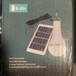 Solar charging lightbulb