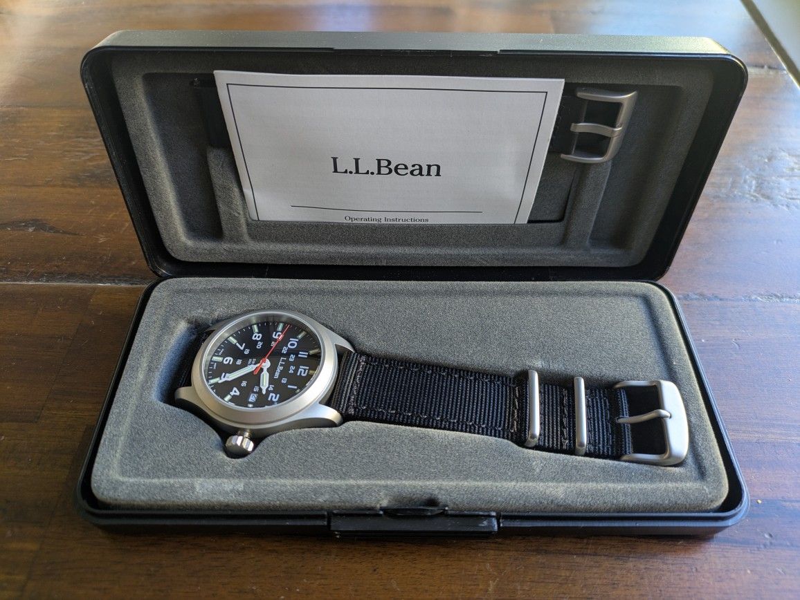 LL Bean Casco Bay Self-Illuminating Field Watch, 40mm