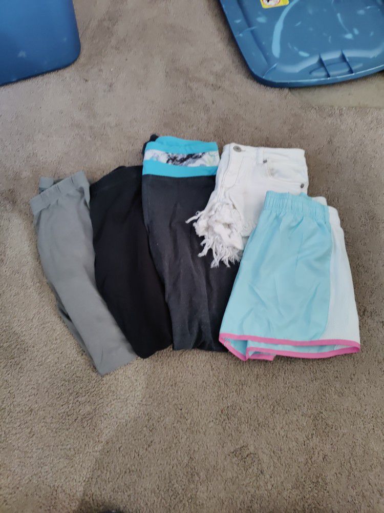 Girl's Size 12 Pants And Shorts 