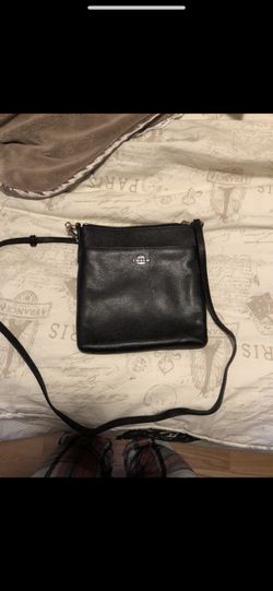 Black coach messenger crossbody bag small scratch on bag