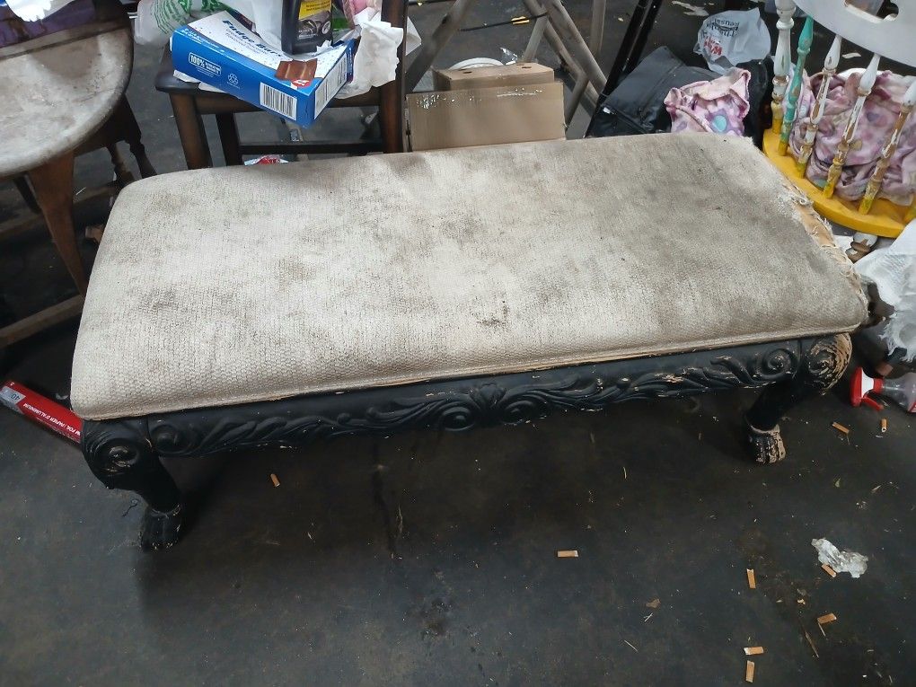 Antique Large Bench Just Needs Repolstered