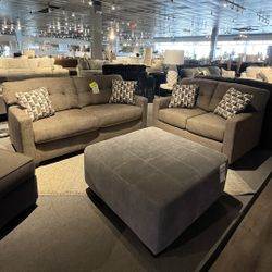 Brown Sofa And Loveseat