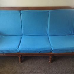 Vintage Hand Crafted Wooden Sofa