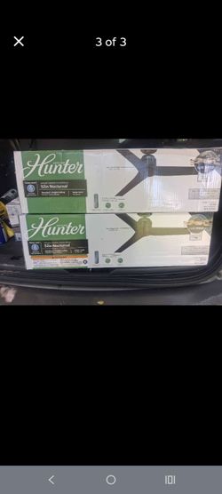 Hunters Ceiling fan black