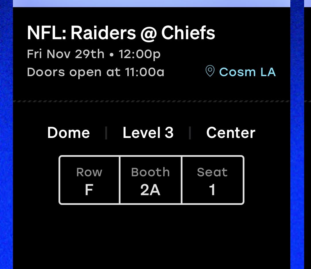 COSM Raiders vs. Chiefs
