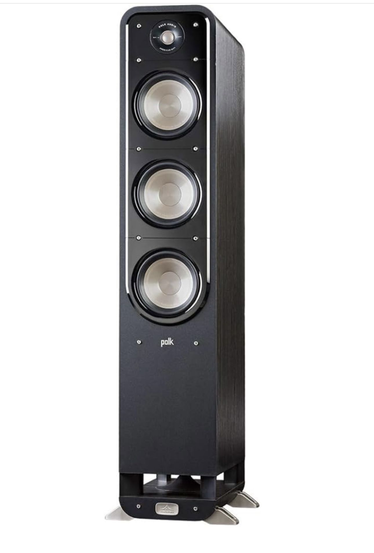 Polk Audio - Polk Signature Series S60 Floor Standing Speaker - American HiFi Surround Sound for TV, Music, and Movies - Black.See more im