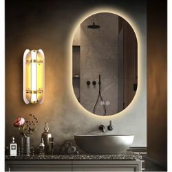 Oval LED Bathroom Vanity Mirror