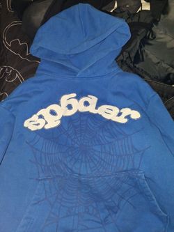 Blue sp5der hoodie
