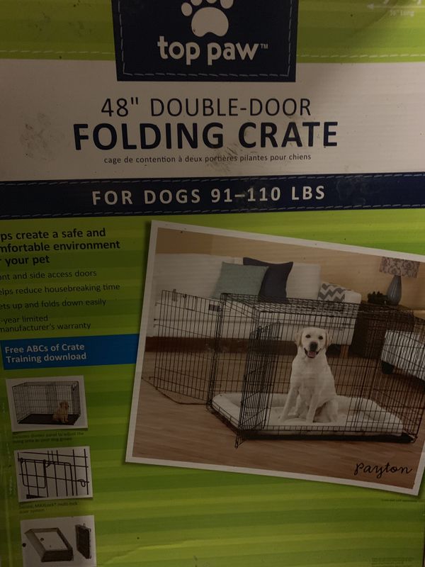 Top Paw Dog Crate 48 Double Door For Sale In Del City Ok Offerup