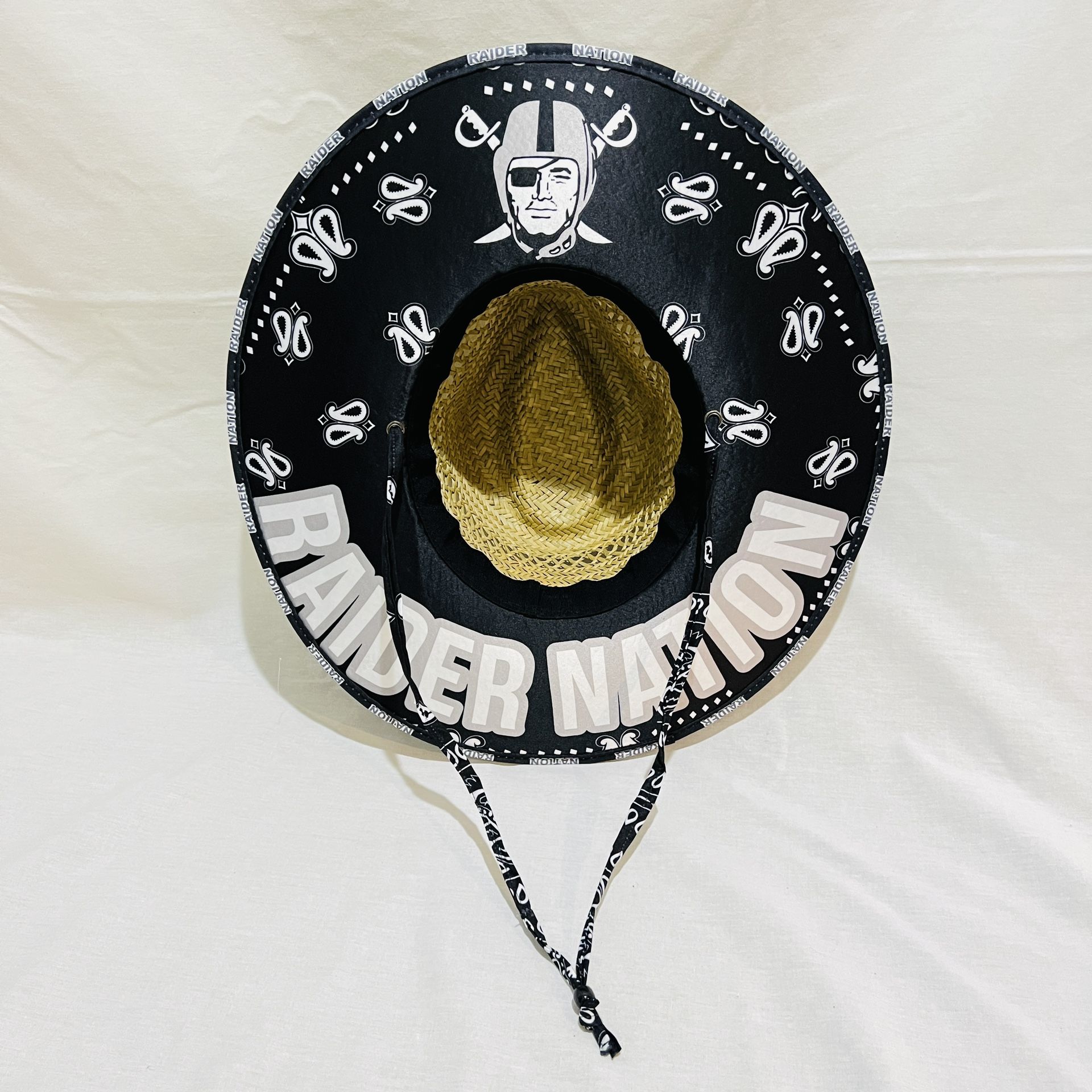 Raiders Straw hats just N time 4 the summer great gift 🎁 order now (I also have other Teams)