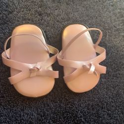 American girl of today 18” doll “ metallic pink sandals “