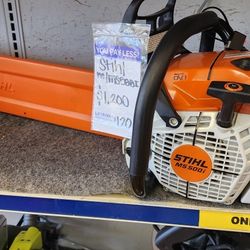 Stihl MS 500i  Chainsaw W/ 27" Bar
