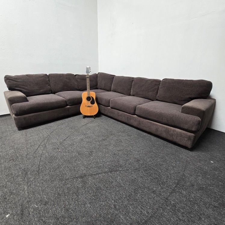 Free Delivery! Jeromes 100" x 125" Sofa Couch Sectional With Washable Pillows/Cushions