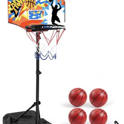 BRAND NEW IN THE BOX KIDS BASKETBALL HOOP PLAYSET