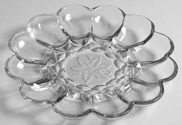 Princess House Fantasia deviled egg plate