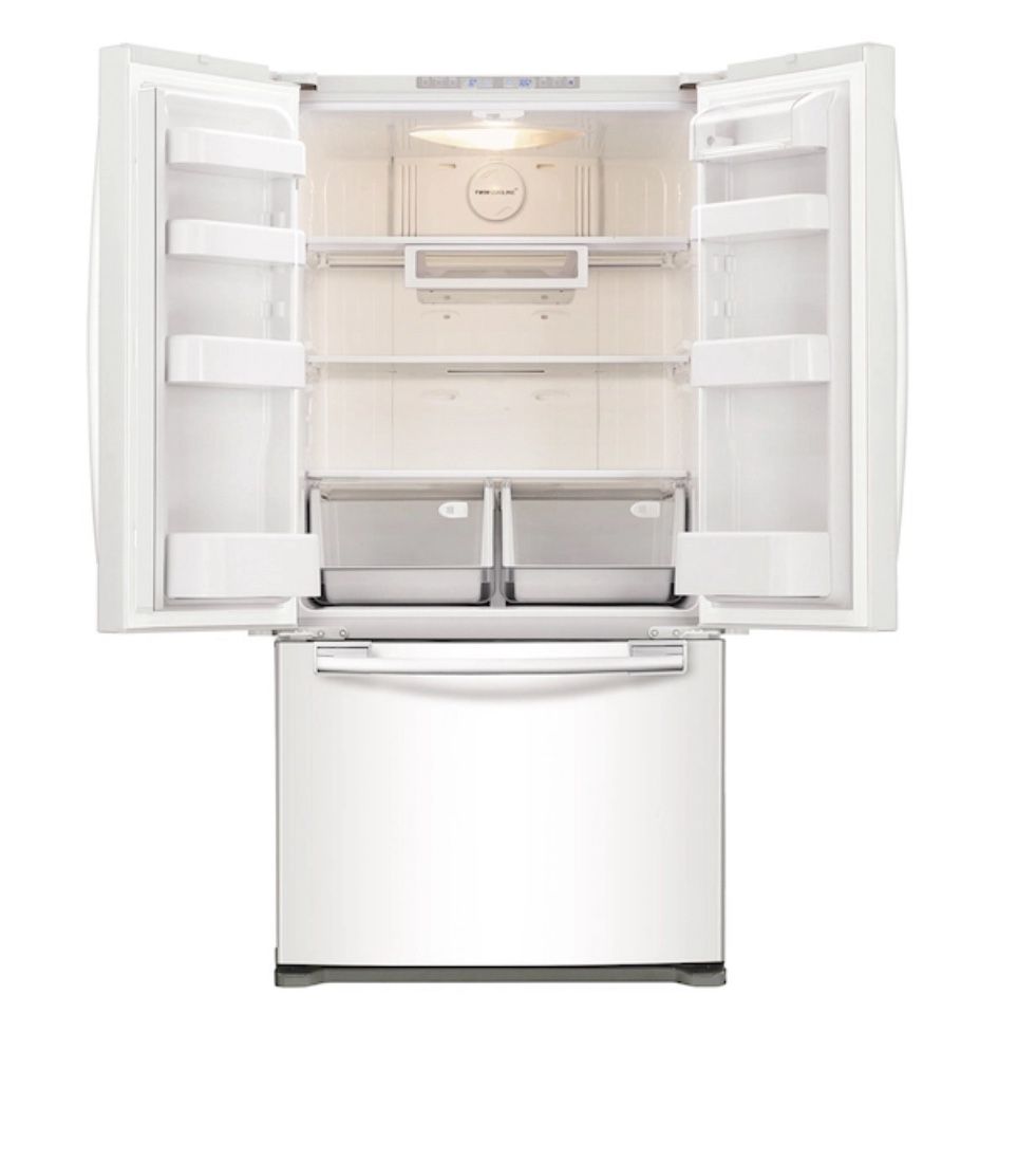 White French Door Samsung 18cu Ft Fridge & Freezer