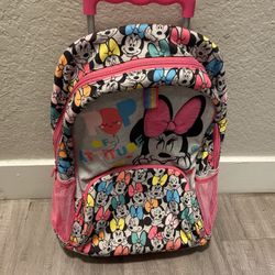 Disney Minnie Rolling Backpack Suitcase