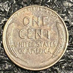 1930 D Improperly Annealed Wheat Cent With Lamination Error 