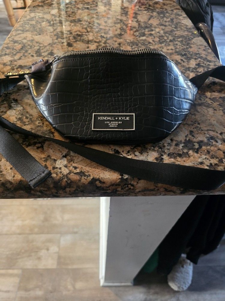 Kendall + Kylie Black Fannypack