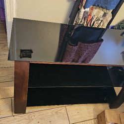 Brand New Urfeta 3 Glass Shelf TV Stand 