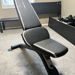 Used epic adjustable workout bench. Heavy duty