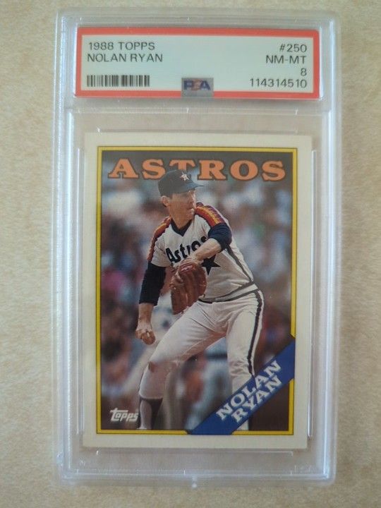 1988 Topps Nolan Ryan PSA 8