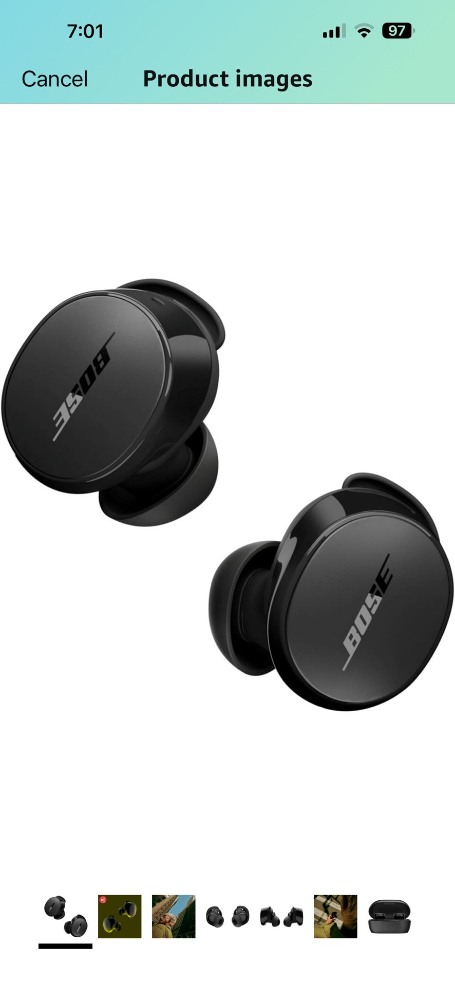 Bose QuietComfort Bluetooth Earbuds, True Wireless Earbuds with Active Noise Cancellation and Mic, Deep Bass, IPX4 Rating, Up to 8.5 Hours of Playtime