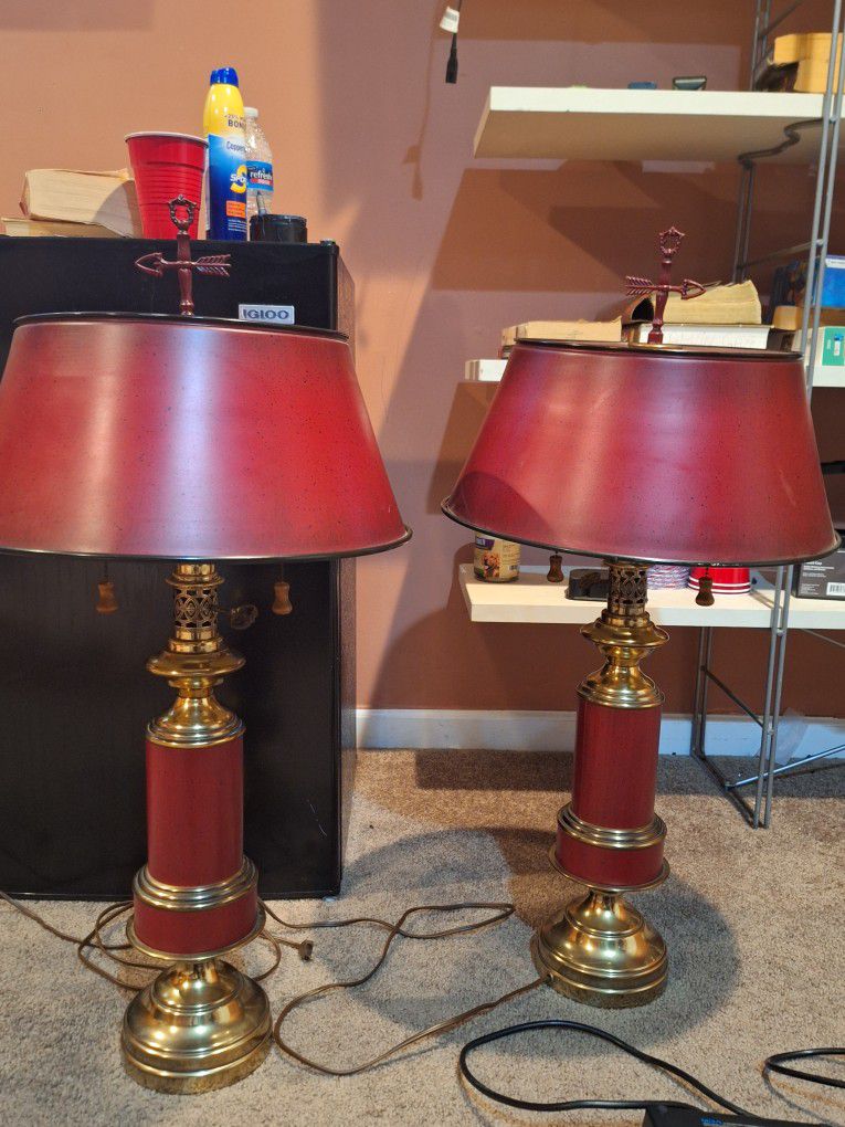 Antique Metal and Brass Lamps