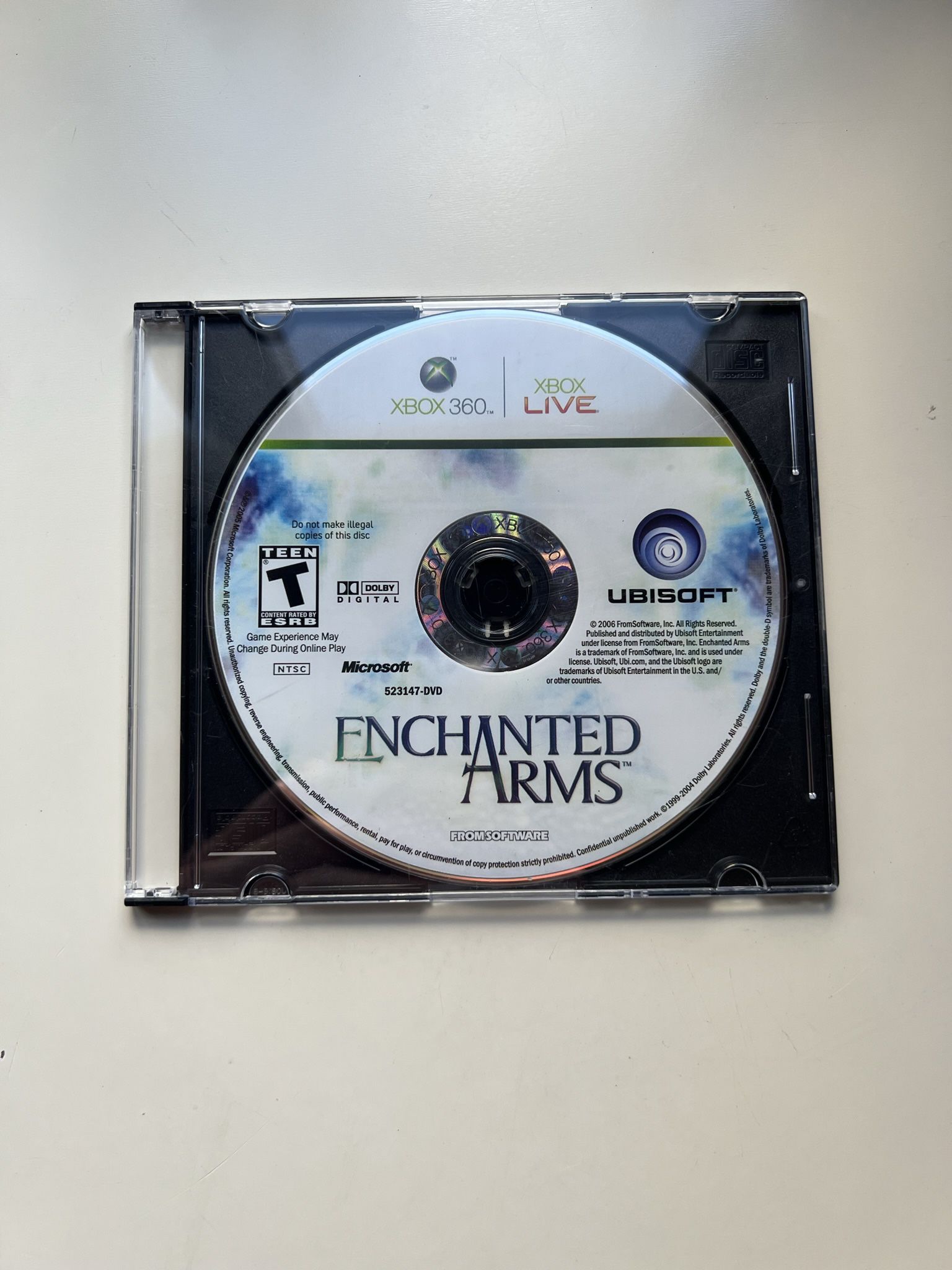 Enchanted Arms Xbox 360 Disc Only Tested & Working