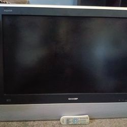 Sharp  32" Aquos TV (With Remote)

