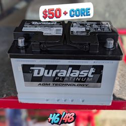 AGM Car Battery / Group Size 48/H6