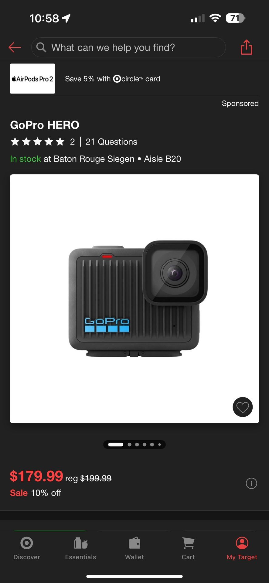 Go Pro Hero Black
