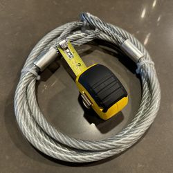 9 Foot Security Cable .50 inch in diameter