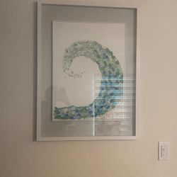 Sea glass Art Framed 