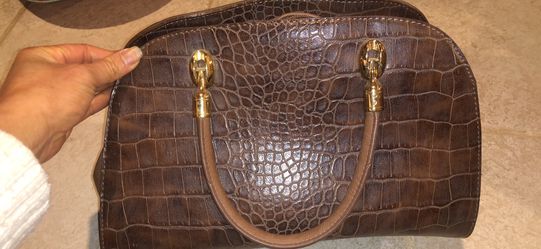 Carlos Santana Faux Croc Handbag