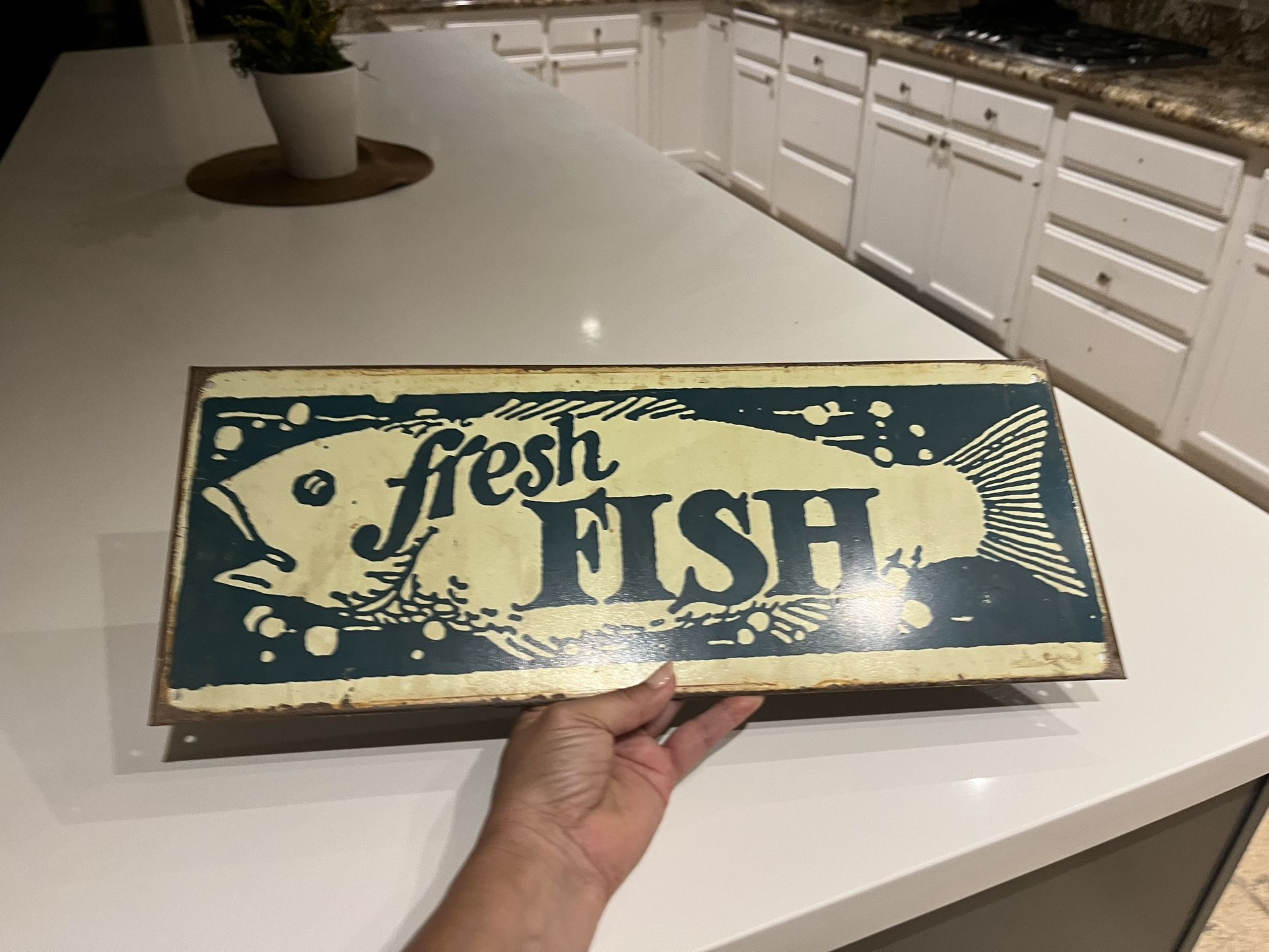 Vintage Fishing Sign